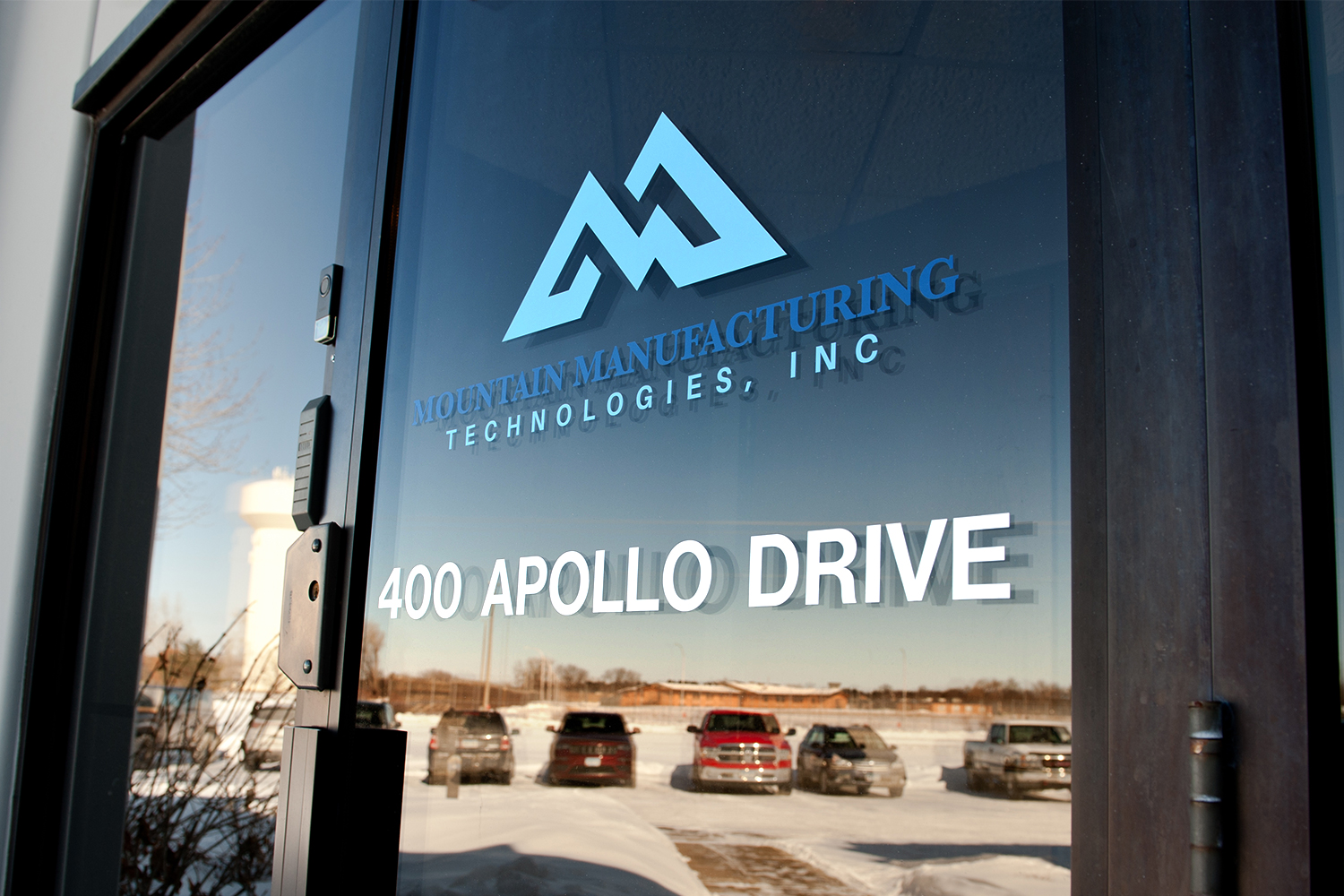 Multi Axis Machining Minneapolis, MN - MMT Front Door with Logo